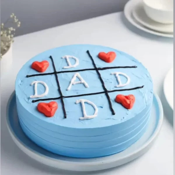 Blueberry father's day cake